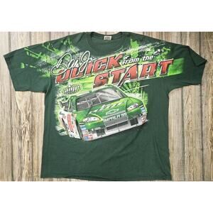 Vintage NASCAR Racing T-Shirt Mens Size 3XL Dale Earnhardt Jr Amp Energy AOP
